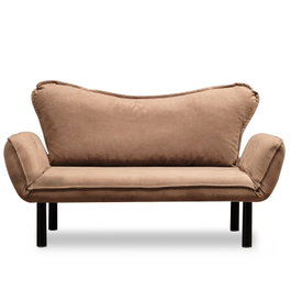 Atelier Del Sofa Chatto - Sofá-Cama de 2 Plazas Marrón Claro